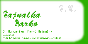 hajnalka marko business card